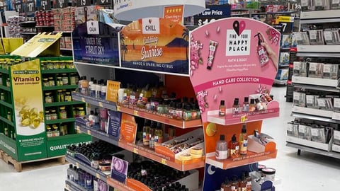 Walmart 'Find Your Happy Place' Four-Way Display